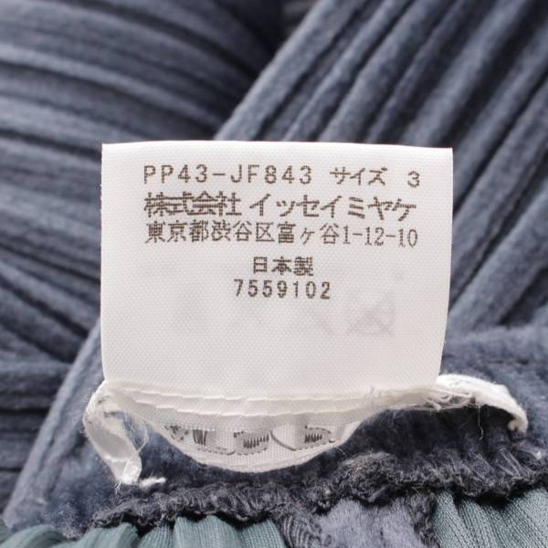 イッセイミヤケ(Issey miyake) ベロア プリーツ パンツ ボトムス PP43