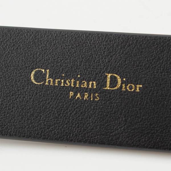 クリスチャンディオール Christian Dior 30モンテーニュ CDロゴ レザー ベルト べっ甲調バックル ブラック 70 中古 通販  retro レトロ