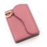 サドル レザー コンパクトウォレット 三つ折り財布 ピンク
