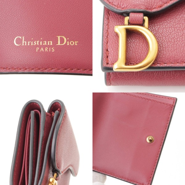 クリスチャン ディオール(Christian Dior) サドル レザー コンパクト 