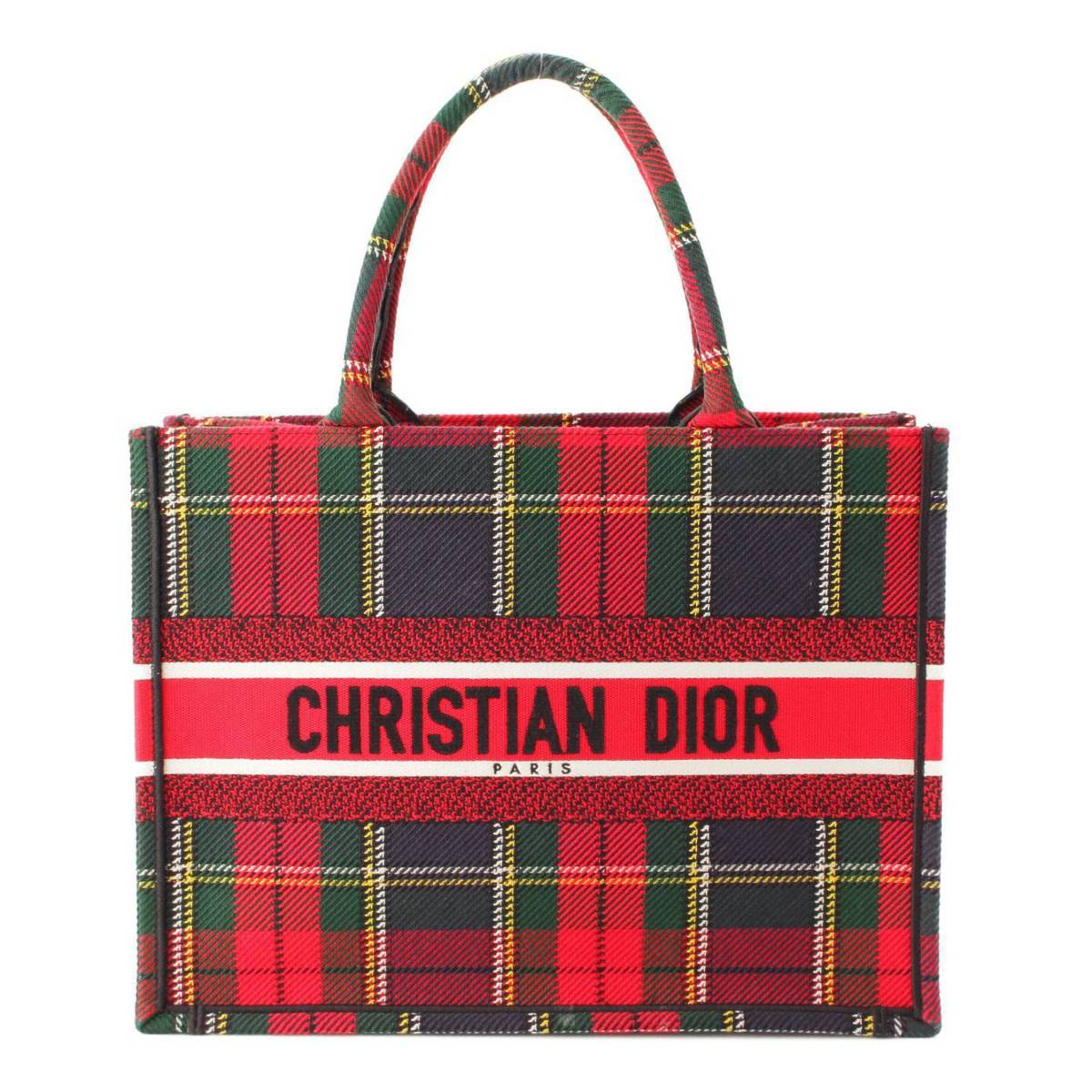 クリスチャン ディオール(Christian Dior) 伊勢丹新宿限定 ブックトート スモール バッグ M1296ZTEP-928 タータン