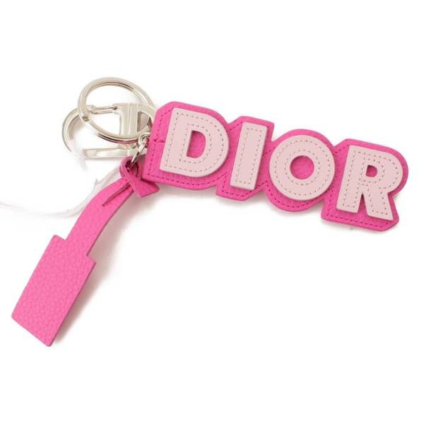 クリスチャン ディオール(Christian Dior) ロゴ レザー バッグチャーム 