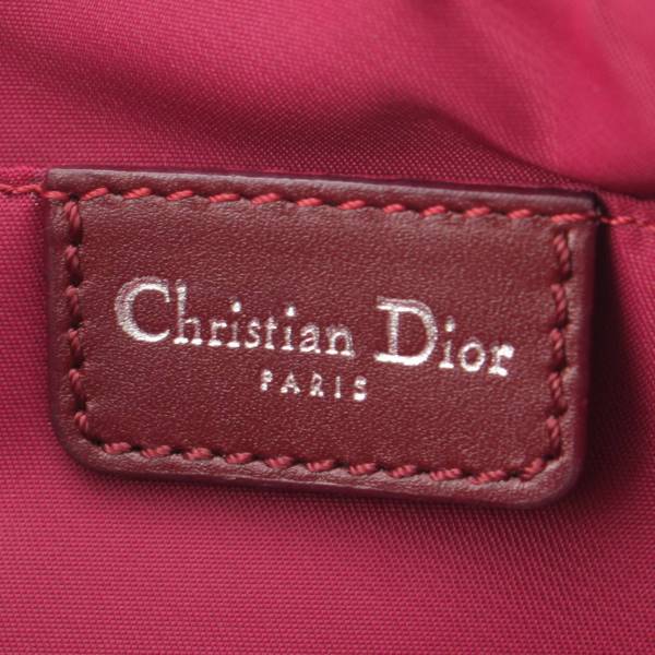 クリスチャンディオール Christian Dior トロッター キャンバス アクセサリーポーチ ハンドバッグ ボルドー 中古 通販 retro レトロ