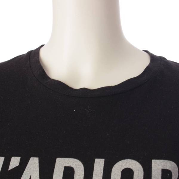 クリスチャンディオール Christian Dior J'ADIOR 8 コットン 半袖 Tシャツ トップス 843T03TC428 ブラック S  中古 通販 retro レトロ