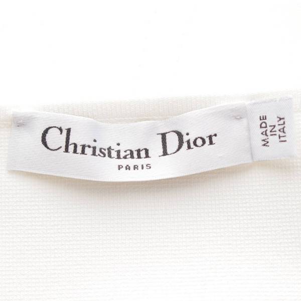 クリスチャンディオール Christian Dior ニット ブラトップ インナーウェア トップス 844E02AM506 ホワイト ブラック XS  中古 通販 retro レトロ