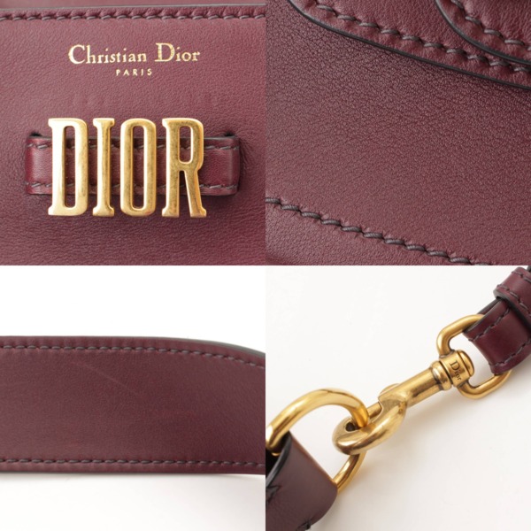 クリスチャン ディオール(Christian Dior) レザー ロゴ金具 2WAY