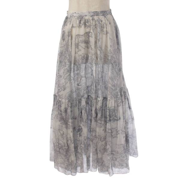 33,750円Christian Dior ディオール トワルドゥジュイ ギャザースカート