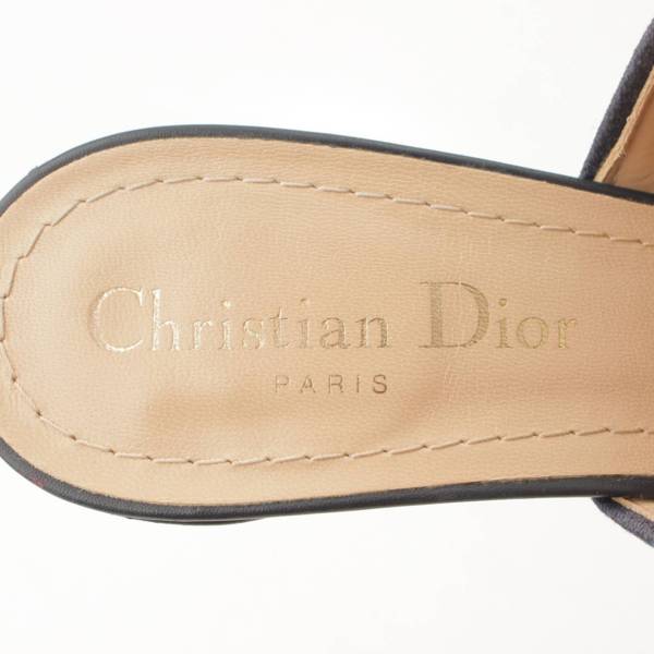 Christian Dior サンダル 36 1/2(23cm位) 黒春夏ヒール高さ