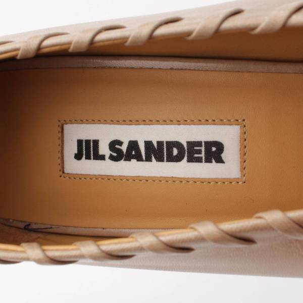 ジルサンダー(Jil Sander) レザー メタルアンクレット パンプス 