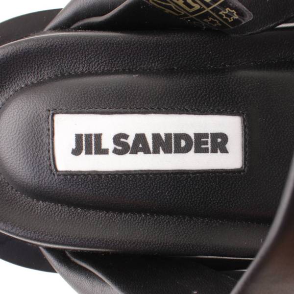 ジルサンダー(Jil Sander) 22SS レザー プラットフォーム サンダル