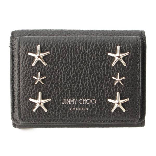 ジミーチュウ(Jimmy Choo) レザー スタッズ ミニ コンパクトウォレット