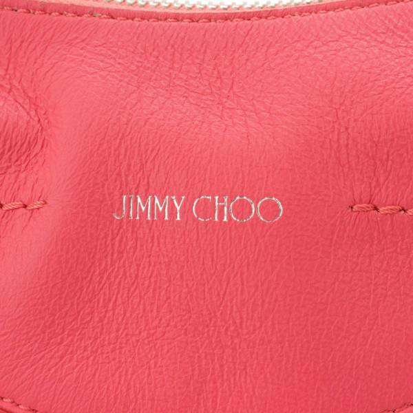 ジミーチュウ(Jimmy Choo) ホーボー レザー スタッズ ワンショルダーバッグ ハンドバッグ ピンク 中古 通販 retro レトロ