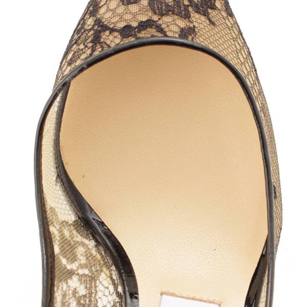 ジミーチュウ(Jimmy Choo) ROMY 60 レース パンプス ブラック 35 中古