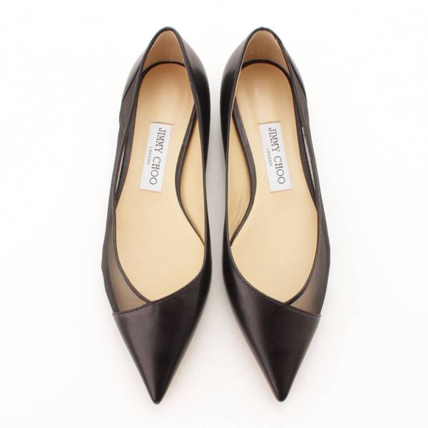 ジミーチュウ(Jimmy Choo) SAIA FLAT レザー メッシュ フラット