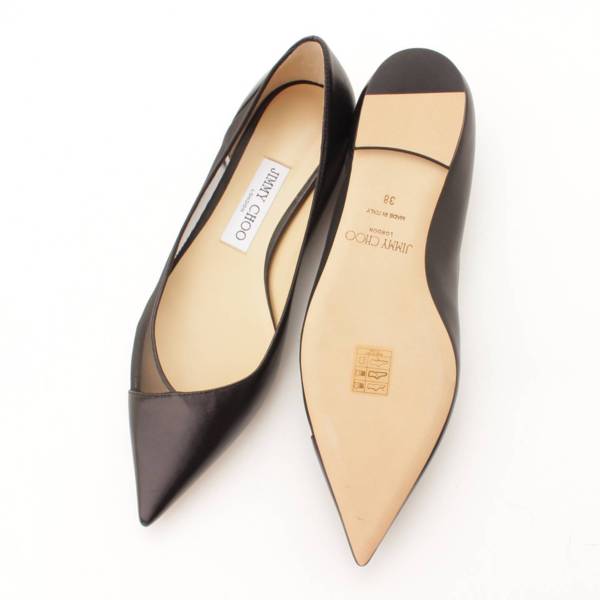 ジミーチュウ(Jimmy Choo) SAIA FLAT レザー メッシュ フラット