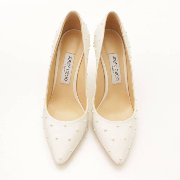 JIMMY CHOO　ブライダルシューズ　8.5cmヒール