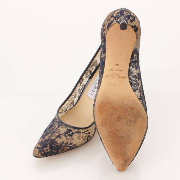 ジミーチュウ(Jimmy Choo) ROMY 85 ポインテッドトゥ レース