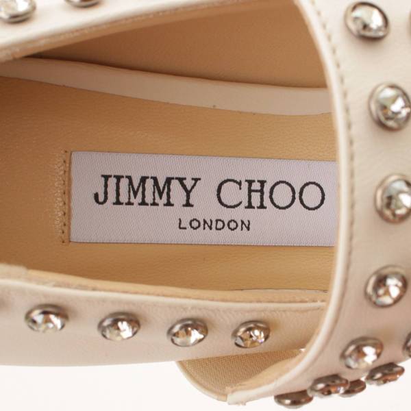 ジミーチュウ(Jimmy Choo) MINETTE FLAT NAPPA CRYSTALS フラット