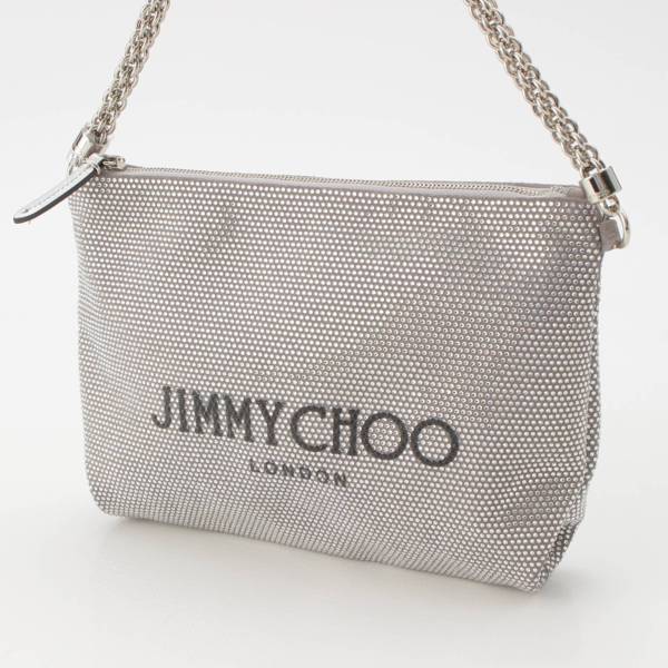 ジミーチュウ Jimmy Choo Callie ロゴ ラインストーン ショルダーバッグ ハンドバッグ バッグ シルバー 中古 通販 retro レトロ