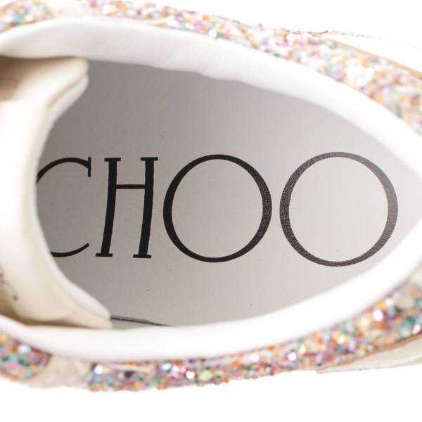 ジミーチュウ(Jimmy Choo) Hawaii F グリッター ローカットスニーカー ピンク 35 中古 通販 retro レトロ