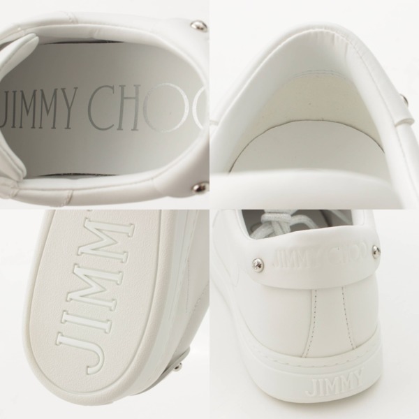 ジミーチュウ Jimmy Choo パール レザー レースアップ ローカット