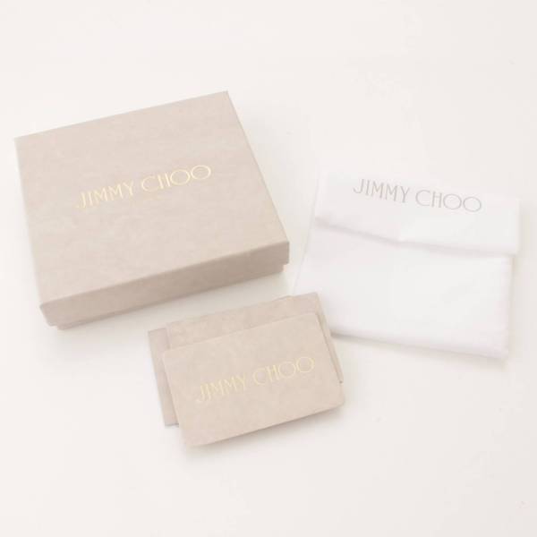 ジミーチュウ(Jimmy Choo) AARNA CARDSLOT ロゴ レザー パスケース