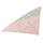 シルク フラワープリント 三角スカーフ  花柄 ピンク×グリーン
