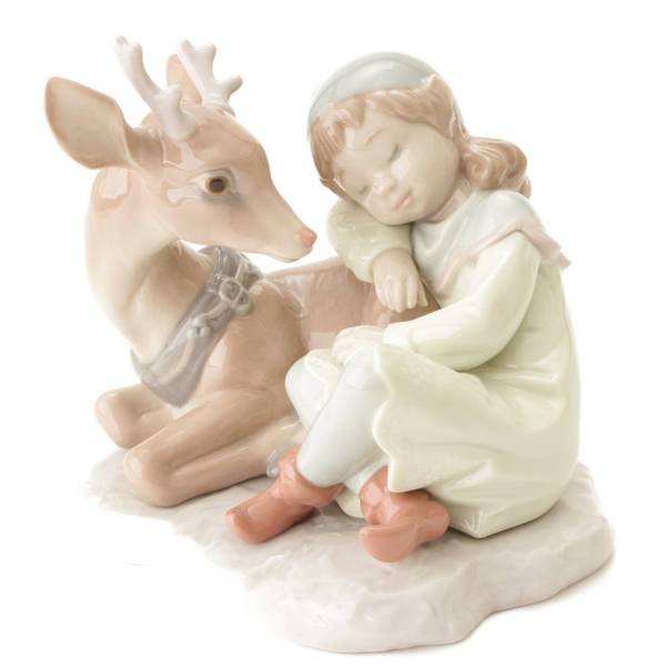 リヤドロ(Lladro) トナカイと妖精 Santa's Magical Workshop 6897 美品