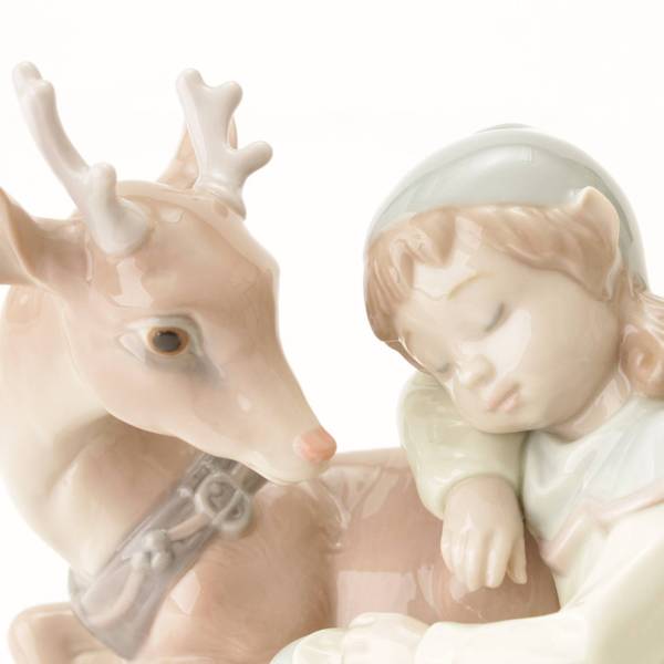 リヤドロ(Lladro) トナカイと妖精 Santa's Magical Workshop 6897 美品 