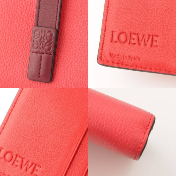 ロエベ(Loewe) CARTERA レザー コンパクトウォレット 折り財布 