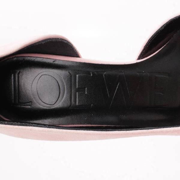 ロエベ(Loewe) クルミヒール スエード パンプス ピンク 35 中古 通販