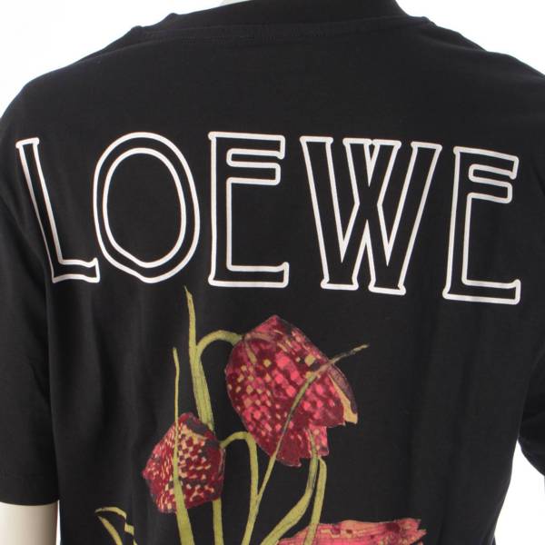 ロエベ Loewe ボタニカル プリント 半袖 カットソー Tシャツ ユニ