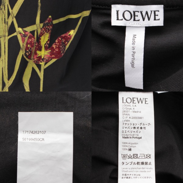 ロエベ Loewe ボタニカル プリント 半袖 カットソー Tシャツ ユニ