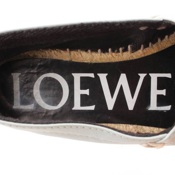 ロエベ(Loewe) エスパドリーユ レザー フラットシューズ スリッポン