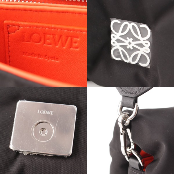 ロエベ Loewe ゴヤ パッファー スモール ナイロン ショルダーバッグ A896P41X04 ブラック 中古 通販 retro レトロ