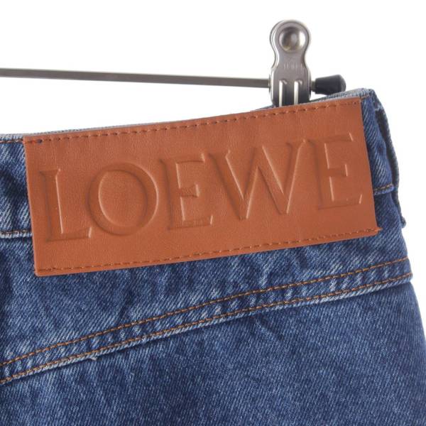 ロエベ Loewe ロゴパッチ デニム パンツ ジーンズ ボトムス S359Y11X93 ブルー 34 中古 通販 retro レトロ