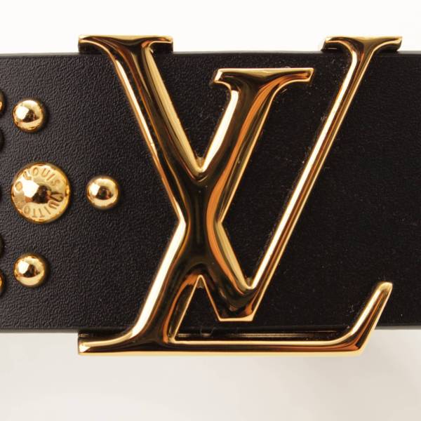 ルイヴィトン(Louis Vuitton) サンチュール LV レザー スタッズ ベルト