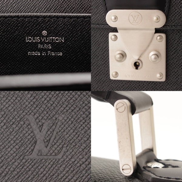 ルイヴィトン ビジネスバッグ M30032 モスコバ タイガ LV メンズ ブリーフケース レザー アルドワーズ 黒 ブラック シルバー金具 ビトン LOUIS VUITTON Taiga Moscova Business Bag leather mens