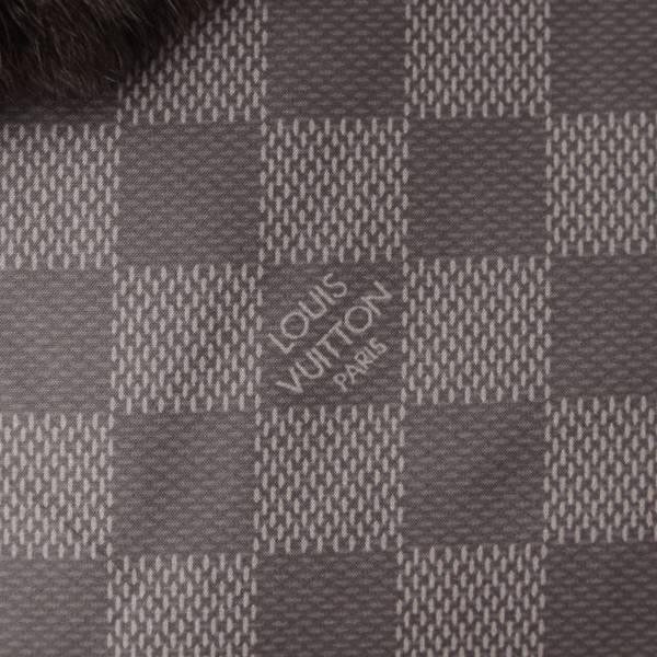 ルイヴィトン(Louis Vuitton) ダミエグラフィット リバーシブル ラビットファー ダウンベスト 52 中古 通販 retro レトロ
