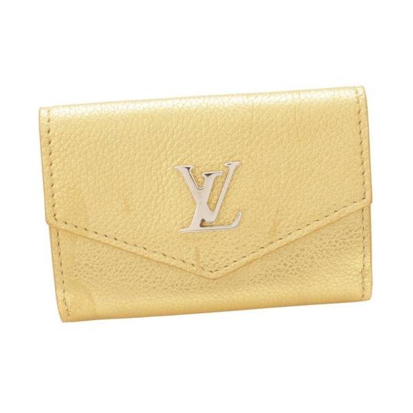 ルイヴィトン(Louis Vuitton) 日本限定 ポルトフォイユロックミニ 三つ折り財布 コンパクトウォレット M69059 ゴールド
