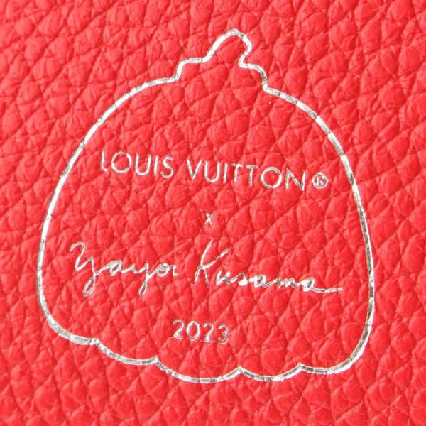 ルイヴィトン(Louis Vuitton) 草間彌生 アンプラント ドット柄 ポルトフォイユ・クレア 折財布 ルージュブラン 中古 通販 retro  レトロ