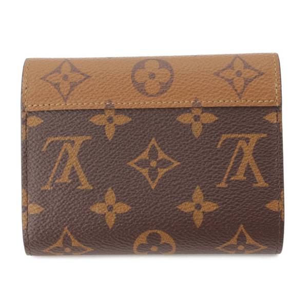 ルイヴィトン Louis Vuitton モノグラム リバース ポルトフォイユ ヴィクトリーヌ 三つ折り財布 M81557 ブラウン 中古 通販  retro レトロ