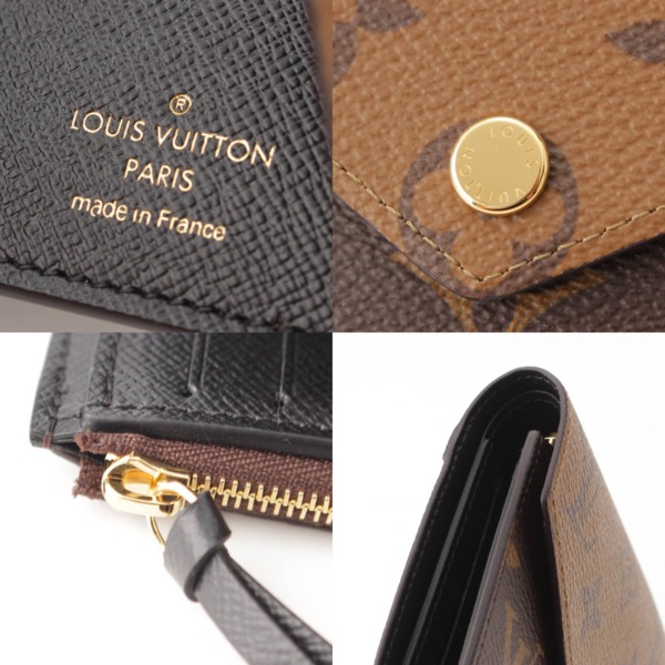 ルイヴィトン Louis Vuitton モノグラム リバース ポルトフォイユ ヴィクトリーヌ 三つ折り財布 M81557 ブラウン 中古 通販  retro レトロ