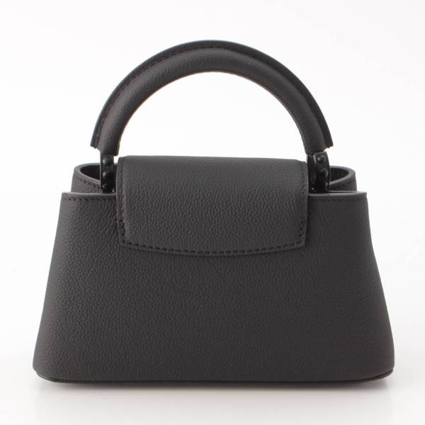 ルイヴィトン Louis Vuitton カプシーヌ EW MINI マットカーフレザー 2way ハンドバッグ M23955 オールブラック 中古  通販 retro レトロ