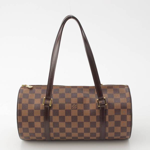 ルイヴィトン Louis Vuitton ダミエ パピヨンGM 親子バッグ パピヨン ハンドバッグ ミニポーチ N51303 ブラウン 中古 通販  retro レトロ