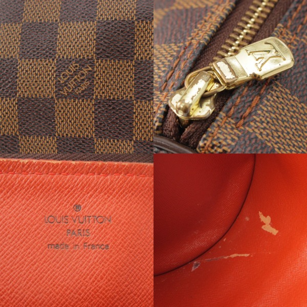 ルイヴィトン Louis Vuitton ダミエ パピヨンGM 親子バッグ パピヨン ハンドバッグ ミニポーチ N51303 ブラウン 中古 通販  retro レトロ