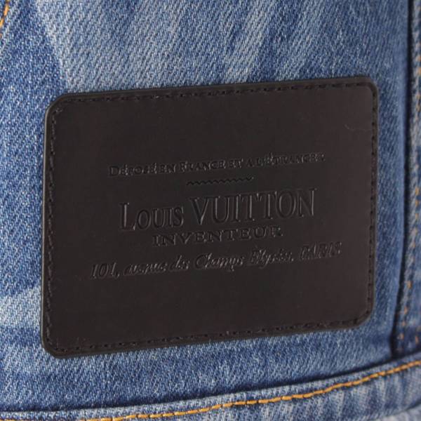 ルイヴィトン(Louis Vuitton) モノグラム ノーカラー デニムジャケット ...