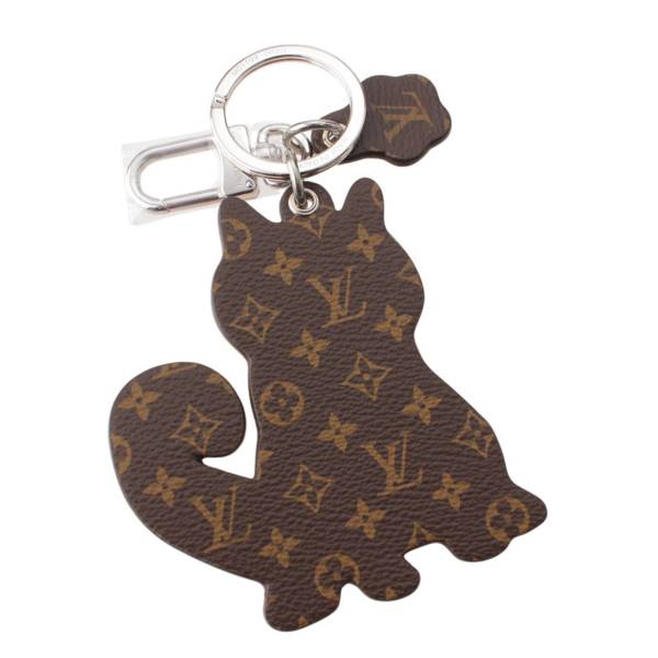 ルイヴィトン Louis Vuitton モノグラム LV 柴犬 キーホルダー キーリング チャーム M01199 イエロー 中古 通販 retro  レトロ