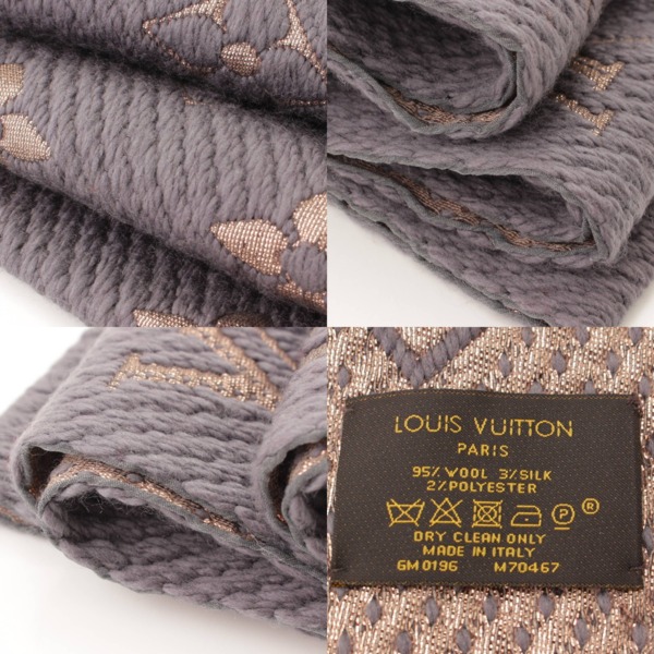 ルイヴィトン(Louis Vuitton) エシャルプ ロゴマニア ウール シルク混 
