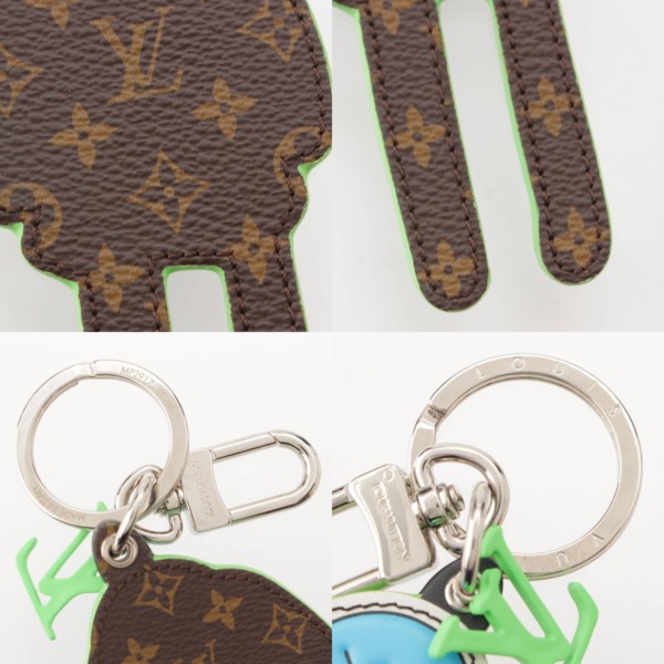 ルイヴィトン Louis Vuitton ポルトクレ LV モノグラムキャンバス ラビット キーホルダー MP2917 ブルー 中古 通販 retro  レトロ